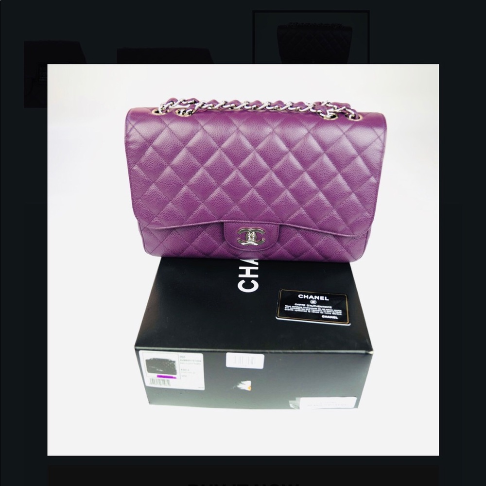💓Sold💓CHANEL Caviar Jumbo Single Flap